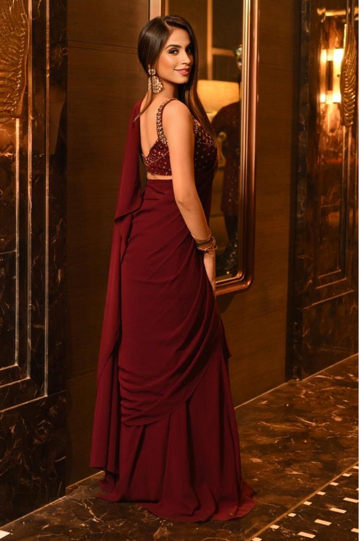 ALINA PREDRAPED SARI SET