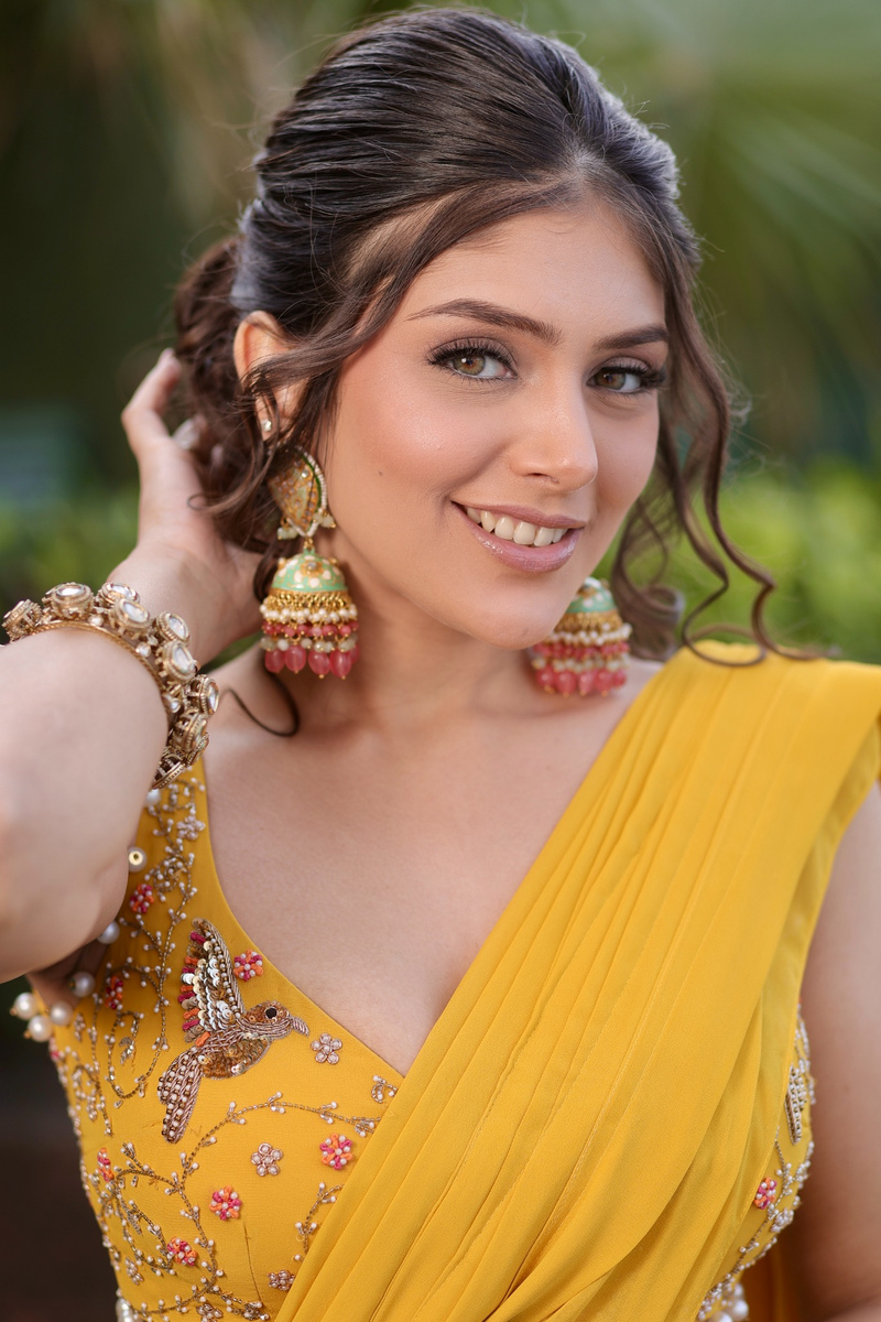 NOOR-E-PANKH STITCHED SARI SET